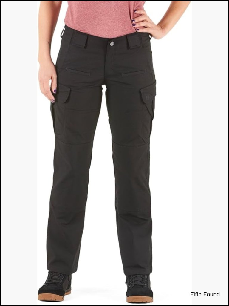 Women's Stretch Cargo Work Pants, Knee Pad Ready, Water Resistant, Mid Rise